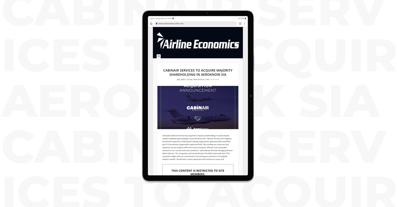 Airline Economics news